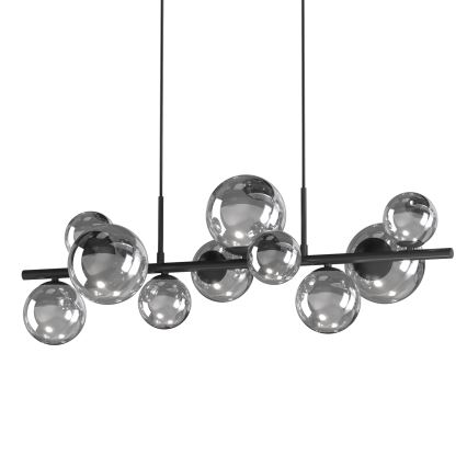 ONLI - Cable-suspended chandelier PALOMA 10xG9/3W/230V black/smoked