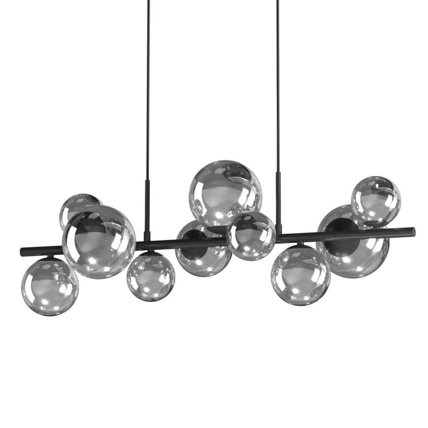 ONLI - Cable-suspended chandelier PALOMA 10xG9/3W/230V black/smoked