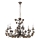 ONLI - CAROLINA Chain-Hung Chandelier 6xE14/6W/230V, Bronze