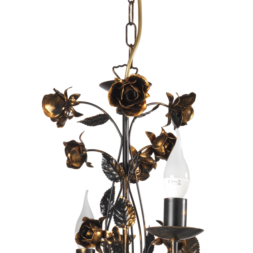 ONLI - CAROLINA Chain-Hung Chandelier 6xE14/6W/230V, Bronze