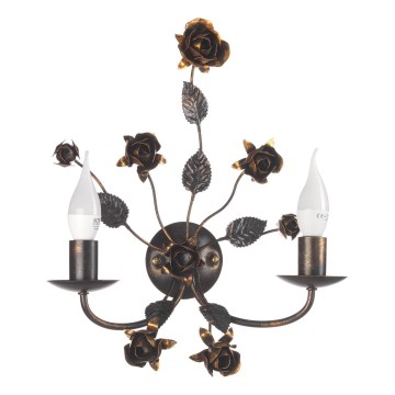 ONLI - CAROLINA Wall Light 2xE14/6W/230V, Bronze Finish