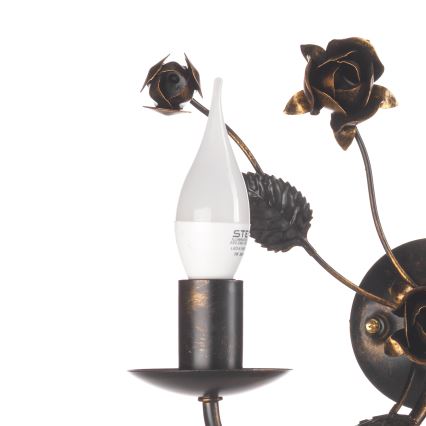 ONLI - CAROLINA Wall Light 2xE14/6W/230V, Bronze Finish
