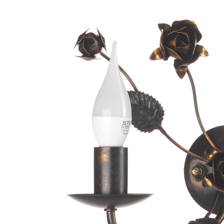 ONLI - CAROLINA Wall Light 2xE14/6W/230V, Bronze Finish
