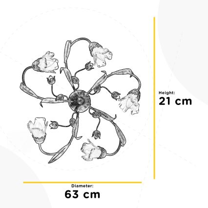 ONLI - Ceiling light ARIANNA 5xE14/6W/230V