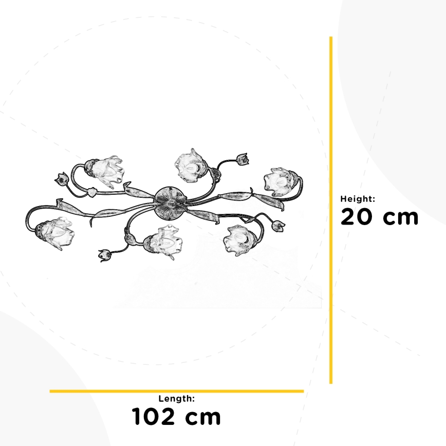 ONLI - Ceiling light ARIANNA 6xE14/6W/230V