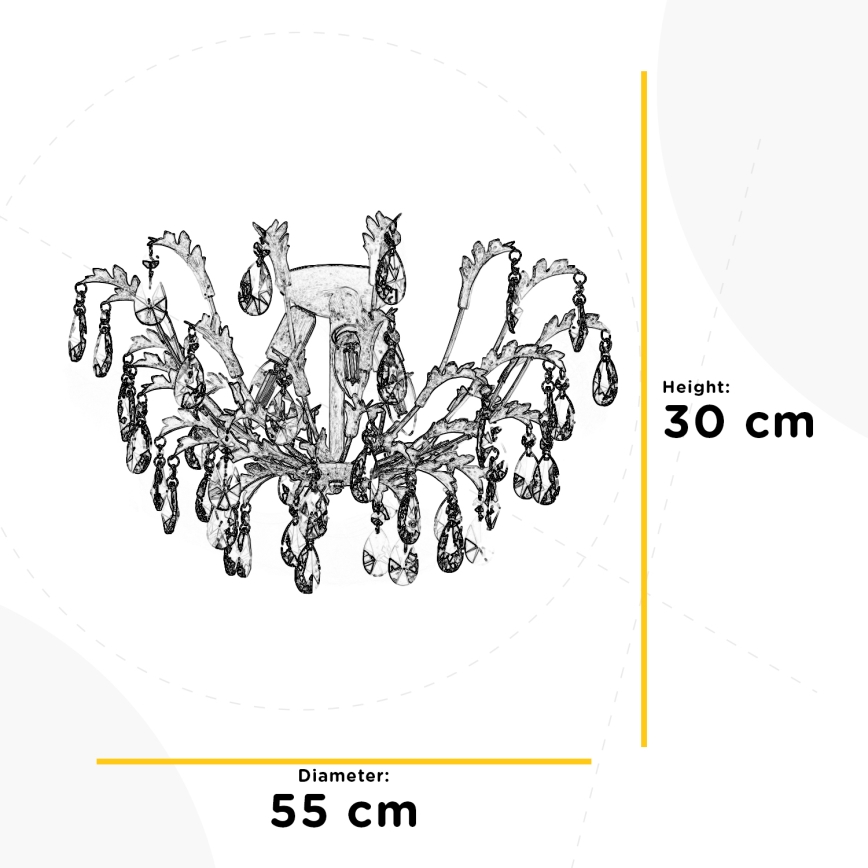 ONLI - Ceiling light CESTA 3xE14/6W/230V
