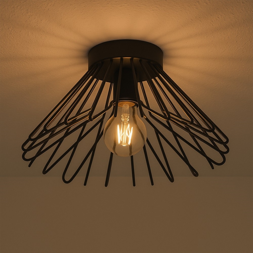 ONLI - Ceiling light DUCCIO 1xE27/22W/230V d. 30 cm black