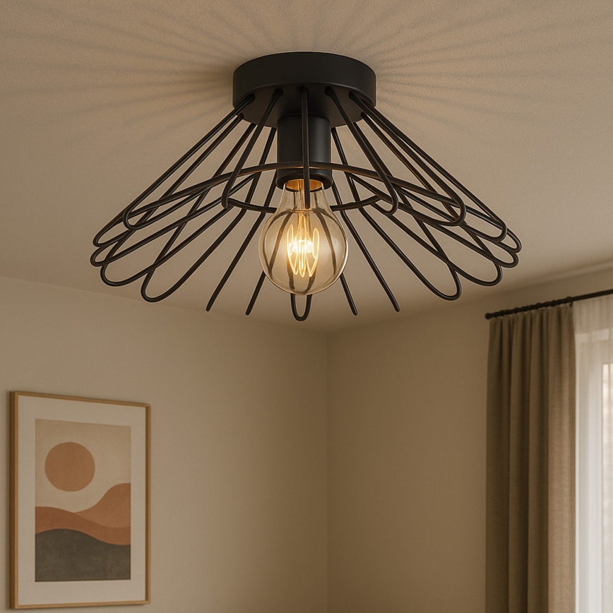 ONLI - Ceiling light DUCCIO 1xE27/22W/230V d. 60 cm black