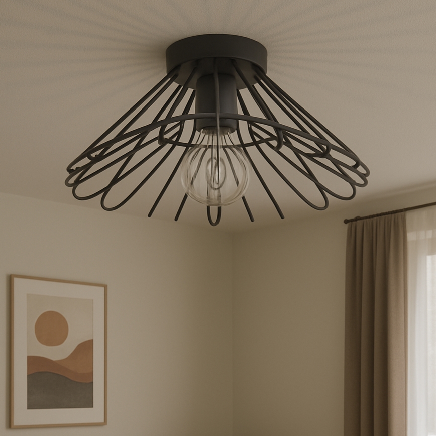 ONLI - Ceiling light DUCCIO 1xE27/22W/230V d. 60 cm black