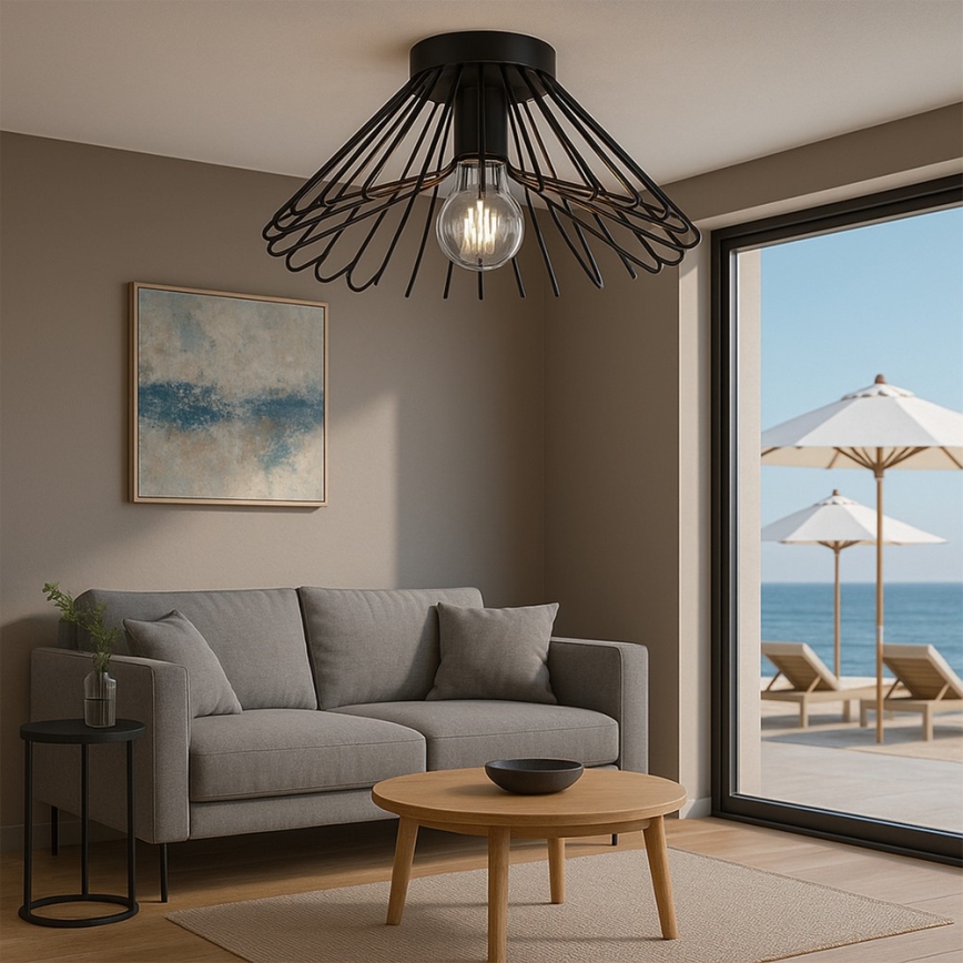 ONLI - Ceiling light DUCCIO 1xE27/22W/230V d. 60 cm black
