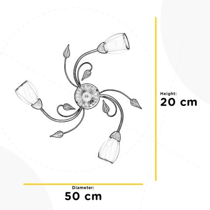 ONLI - Ceiling light LILIANA 3xE14/6W/230V