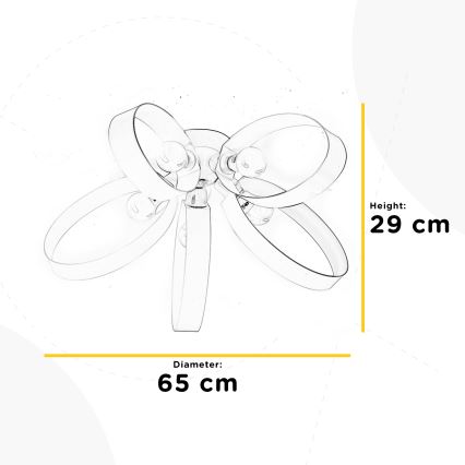 ONLI - Ceiling light SERENA 5xE14/6W/230V white