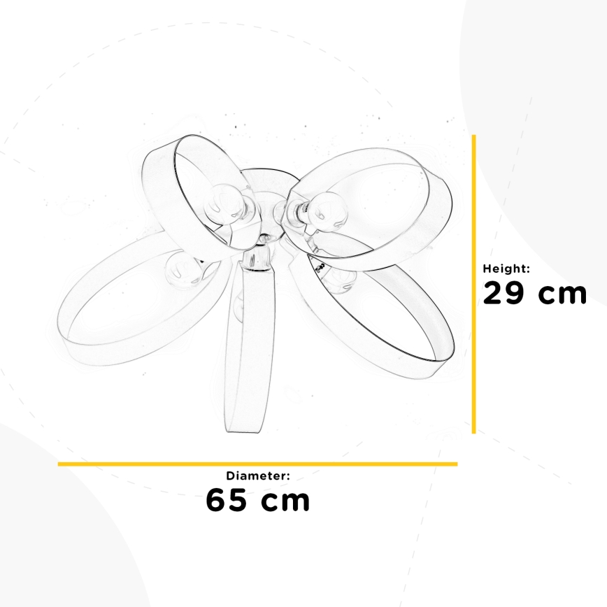 ONLI - Ceiling light SERENA 5xE14/6W/230V white