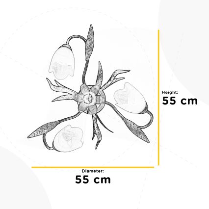ONLI - Ceiling light SONIA 3xE14/6W/230V