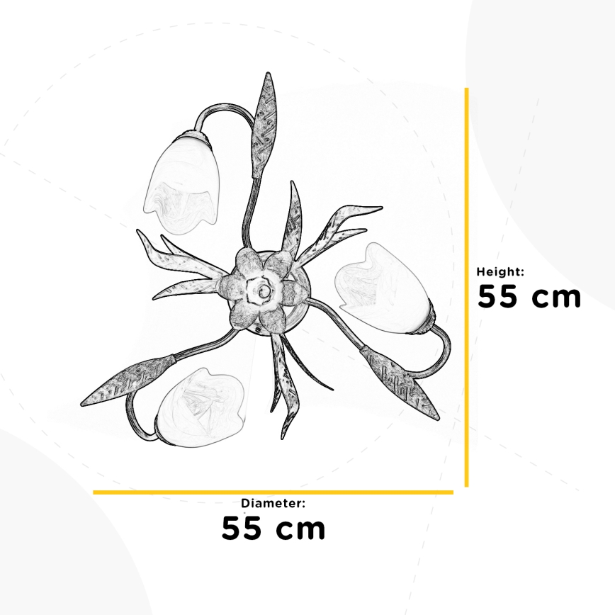 ONLI - Ceiling light SONIA 3xE14/6W/230V