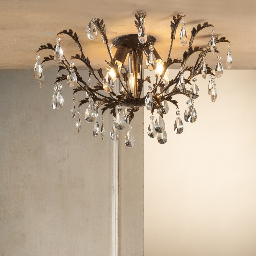 ONLI - Ceiling light TERESA 3xE14/6W/230V bronze