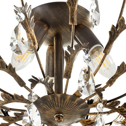 ONLI - Ceiling light TERESA 3xE14/6W/230V bronze