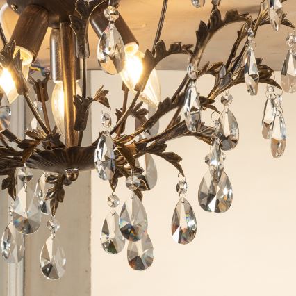 ONLI - Ceiling light TERESA 3xE14/6W/230V bronze