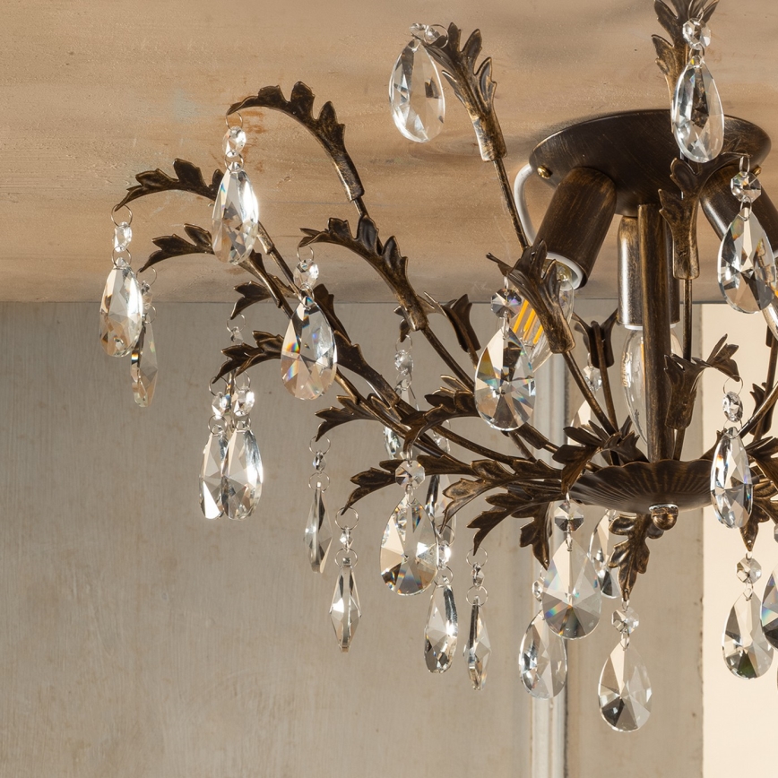 ONLI - Ceiling light TERESA 3xE14/6W/230V bronze