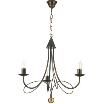 ONLI - Chain Chandelier MILVIA 3xE14/6W/230V Bronze