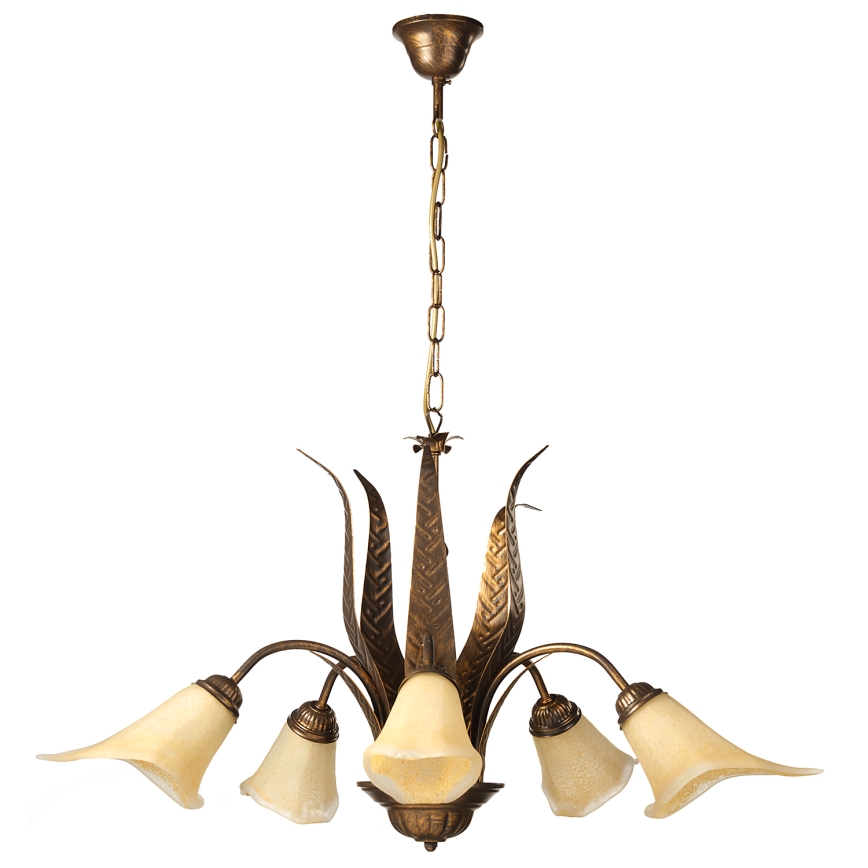 ONLI - Chandelier on a chain ALGA 5xE14/6W/230V bronze