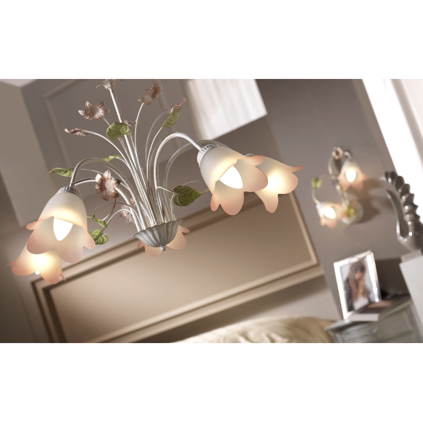 ONLI - Chandelier on a chain BOTTON DORO 5xE14/6W/230V