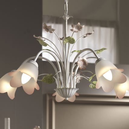 ONLI - Chandelier on a chain BOTTON DORO 5xE14/6W/230V