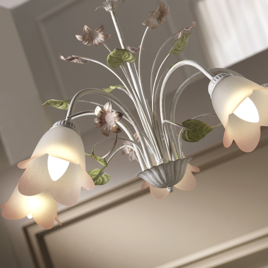 ONLI - Chandelier on a chain BOTTON DORO 5xE14/6W/230V