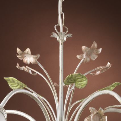 ONLI - Chandelier on a chain BOTTON DORO 5xE14/6W/230V