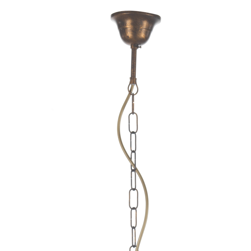 ONLI - Chandelier on a chain CANDELA 5xE14/6W/230V bronze