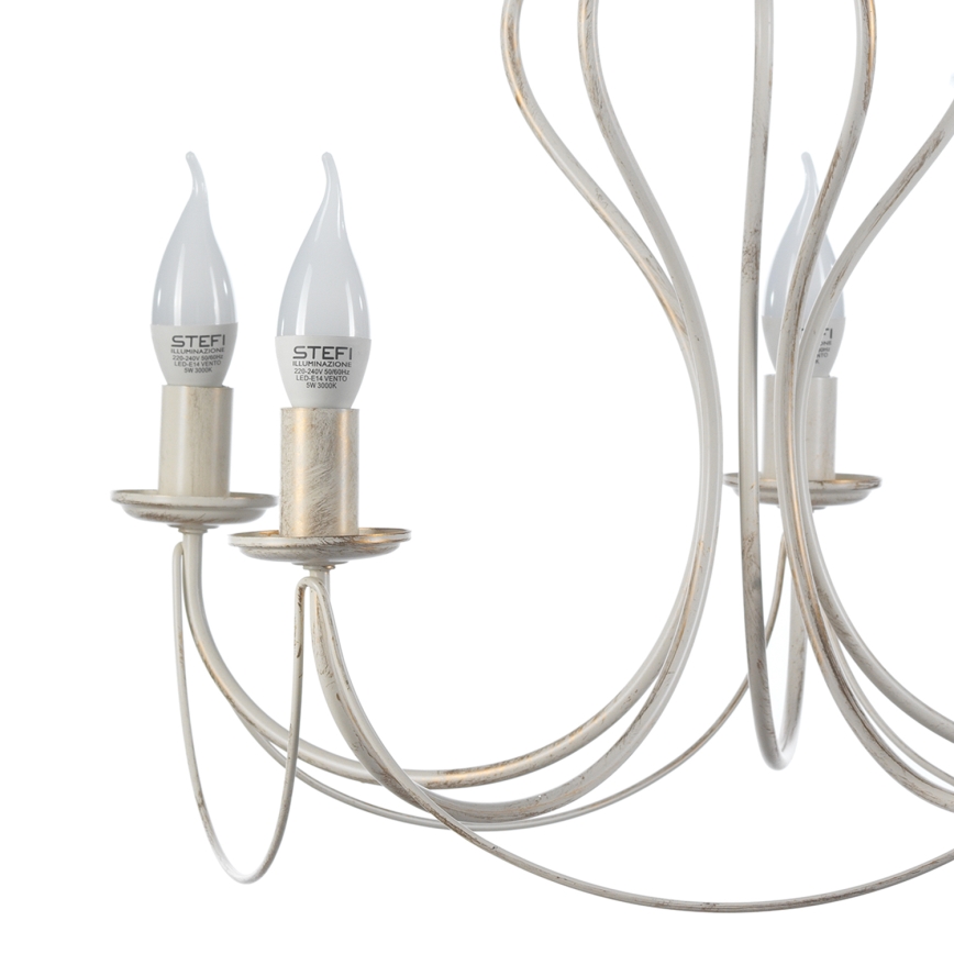 ONLI - Chandelier on a chain CANDELA 5xE14/6W/230V white