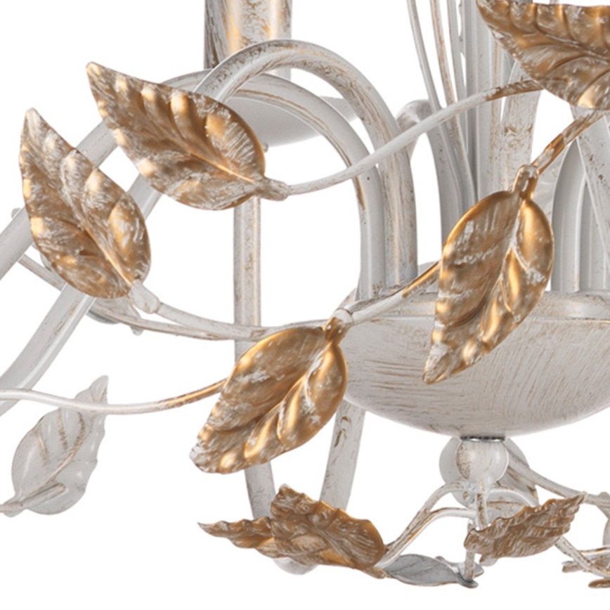 ONLI - Chandelier on a chain COLLANA 6xE14/6W/230V white/gold