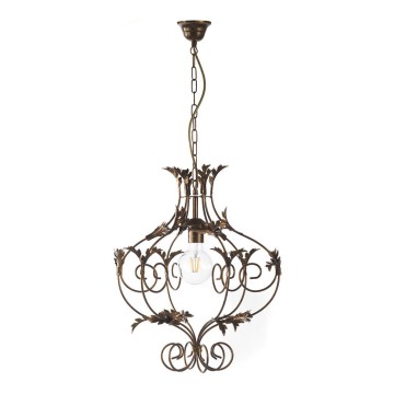 ONLI - Chandelier on a chain CONTESSA 1xE27/22W/230V bronze