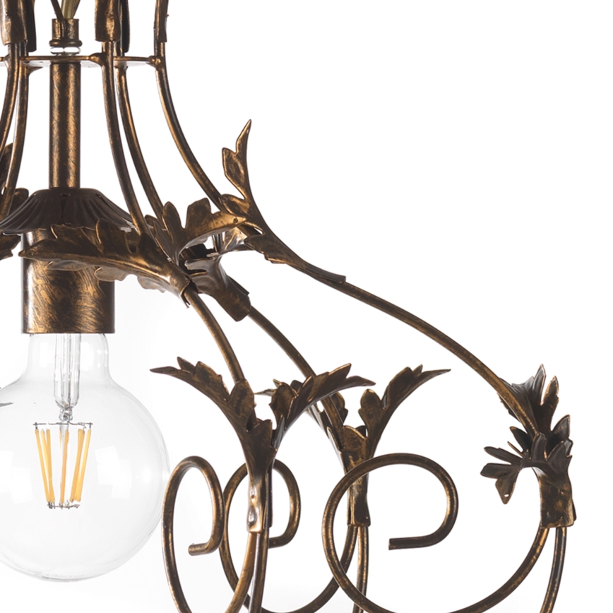 ONLI - Chandelier on a chain CONTESSA 1xE27/22W/230V bronze