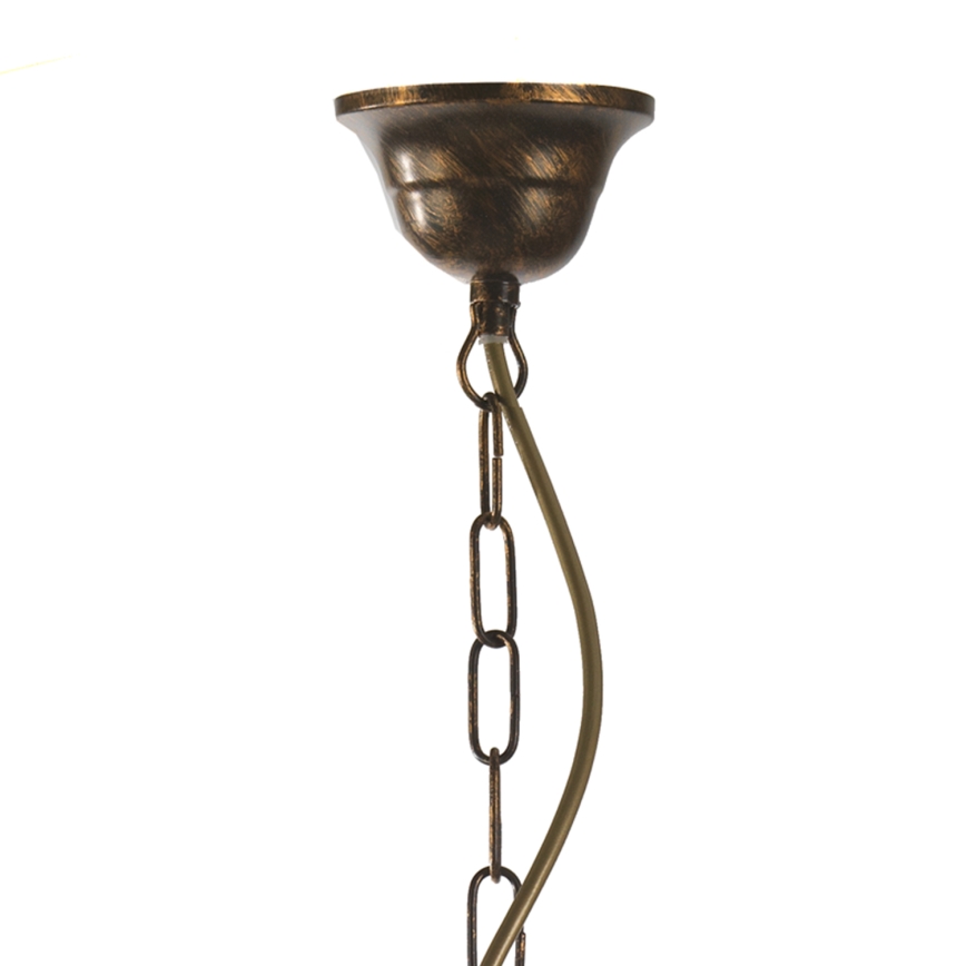 ONLI - Chandelier on a chain CONTESSA 1xE27/22W/230V bronze