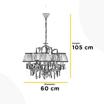 ONLI - Chandelier on a chain KAREN 5xE14/6W/230V white