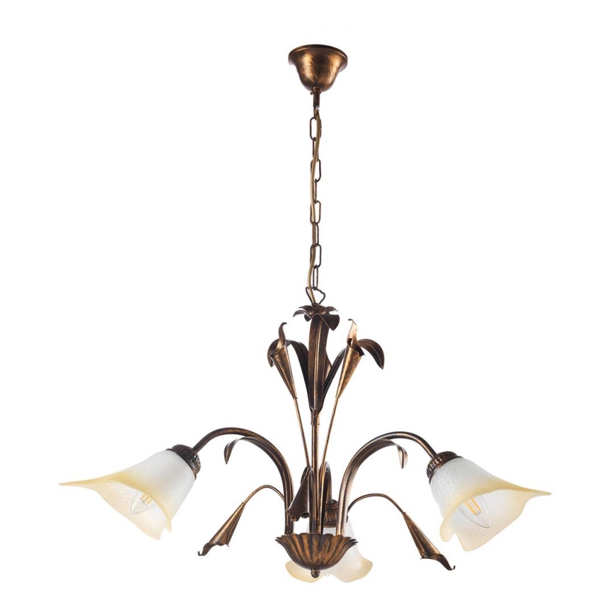 ONLI - Chandelier on a chain LUCREZIA 3xE14/6W/230V bronze