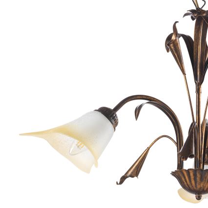 ONLI - Chandelier on a chain LUCREZIA 3xE14/6W/230V bronze