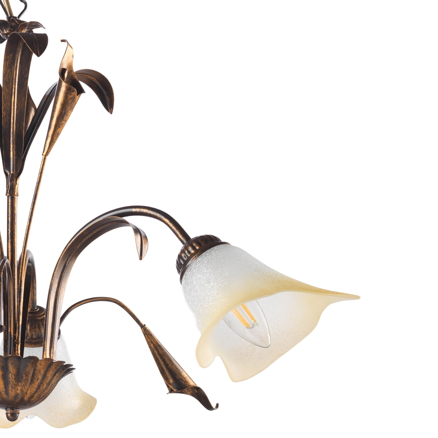 ONLI - Chandelier on a chain LUCREZIA 3xE14/6W/230V bronze
