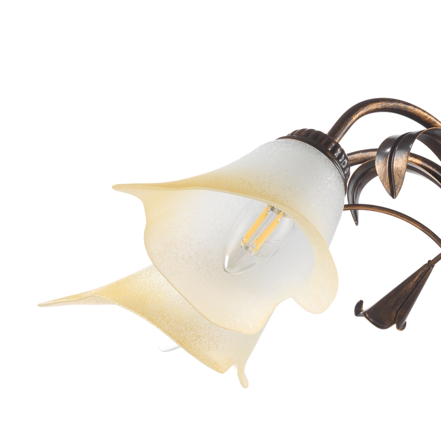 ONLI - Chandelier on a chain LUCREZIA 5xE14/6W/230V bronze