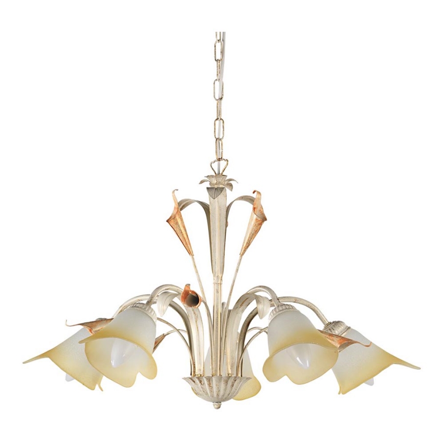 ONLI - Chandelier on a chain LUCREZIA 5xE14/6W/230V creamy