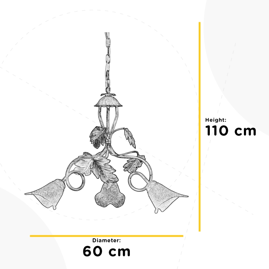 ONLI - Chandelier on a chain MARILENA 3xE14/6W/230V