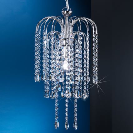 ONLI - Chandelier on a chain PIOGGIA 1xE27/22W/230V shiny chrome