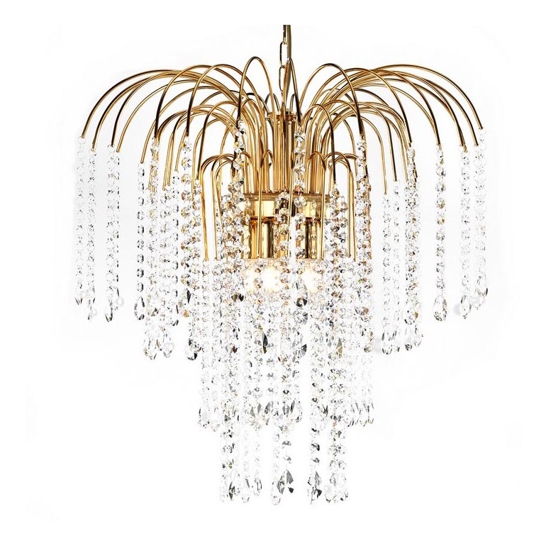 ONLI - Chandelier on a chain PIOGGIA 5xE14/6W/230V gold