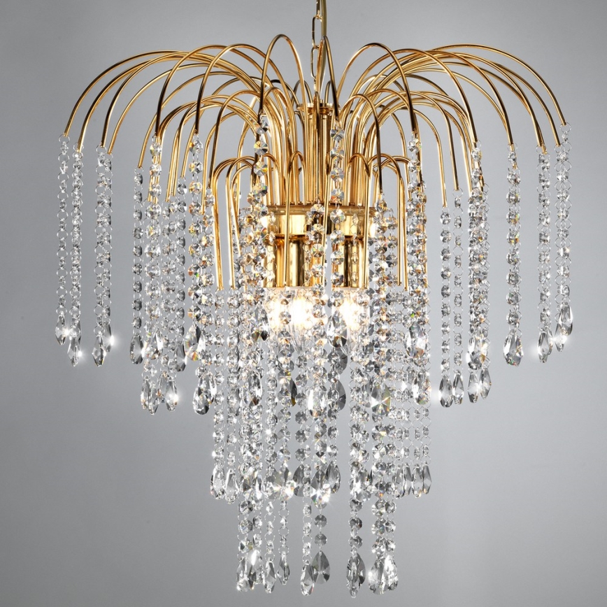 ONLI - Chandelier on a chain PIOGGIA 5xE14/6W/230V gold