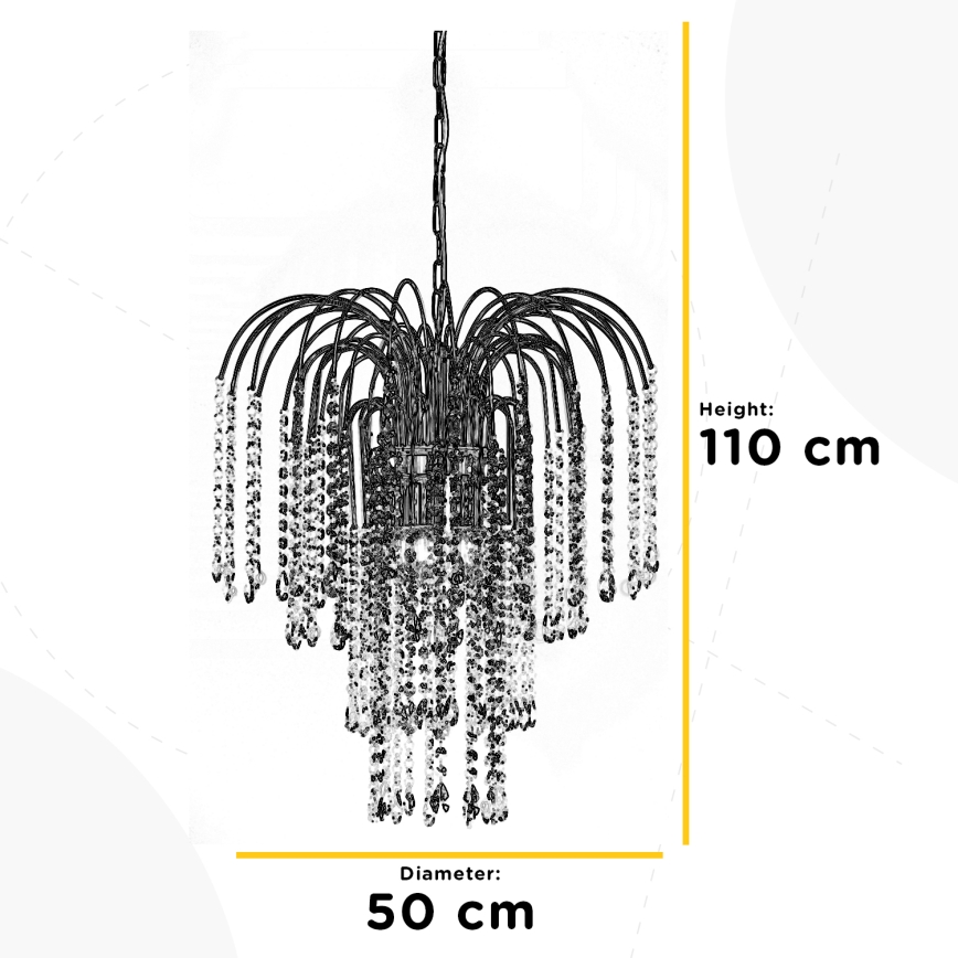ONLI - Chandelier on a chain PIOGGIA 5xE14/6W/230V gold