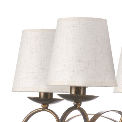ONLI - Chandelier on a chain POMPEI 5xE14/6W/230V bronze