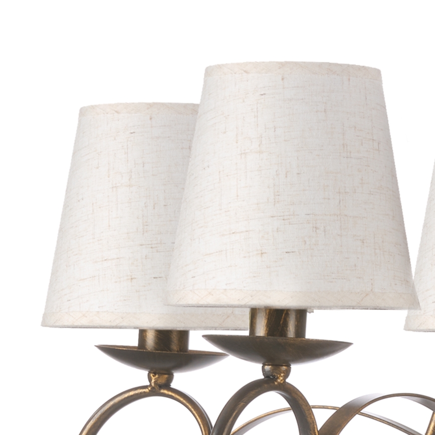 ONLI - Chandelier on a chain POMPEI 5xE14/6W/230V bronze