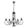 ONLI - Chandelier on a chain POMPEI 5xE14/6W/320V black