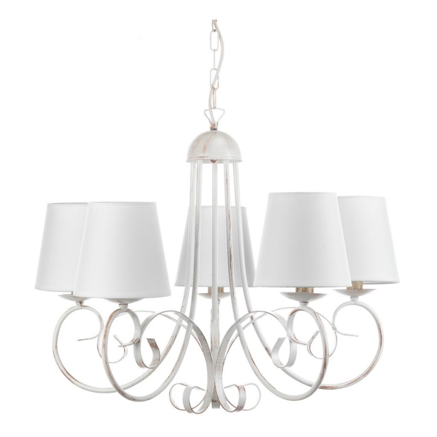 ONLI - Chandelier on a chain POMPEI 5xE14/6W/320V white